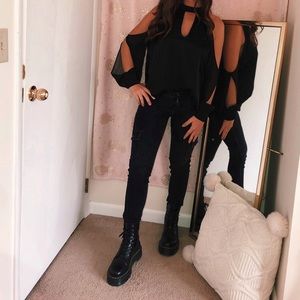 Doc Marten Jadon black leather Platform Boots